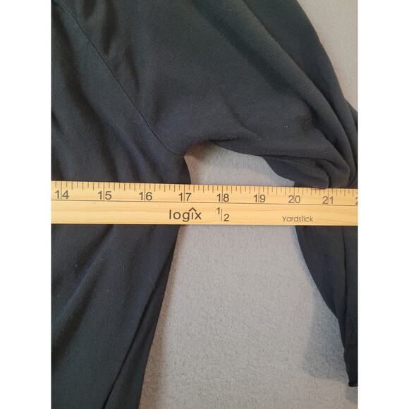 Romantic Off Shoulder Ruffle Blouse Black Cottagecore Med - Picture 6 of 8